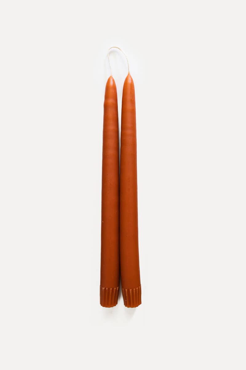 $18 Hand-Dipped Taper Candle: Slate Blue / 11 in.