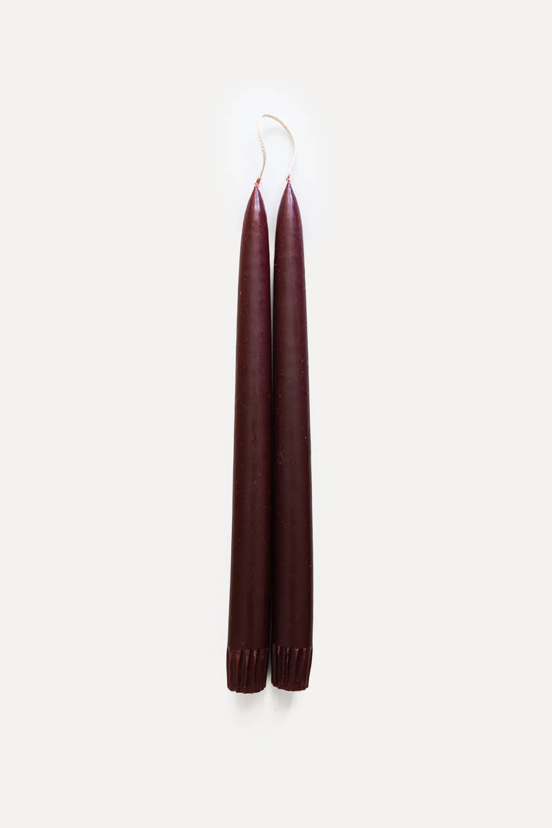 $18 Hand-Dipped Taper Candle: Slate Blue / 11 in.