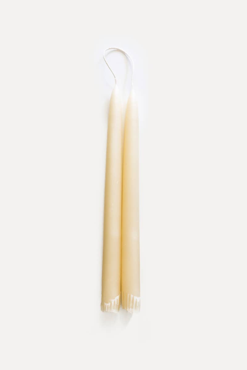 $18 Hand-Dipped Taper Candle: Slate Blue / 11 in.
