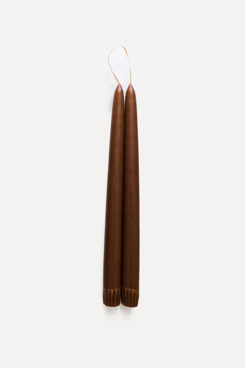$18 Hand-Dipped Taper Candle: Slate Blue / 11 in.