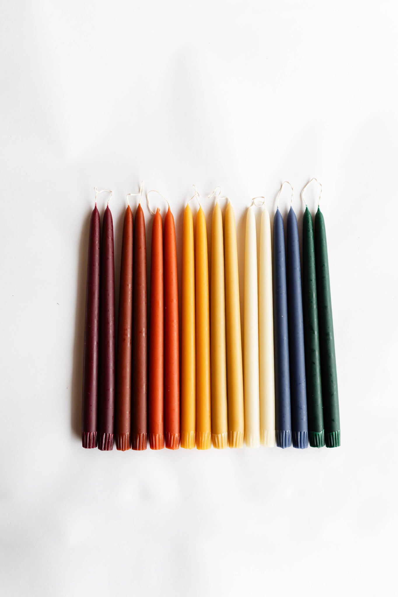 $18 Hand-Dipped Taper Candle: Slate Blue / 11 in.
