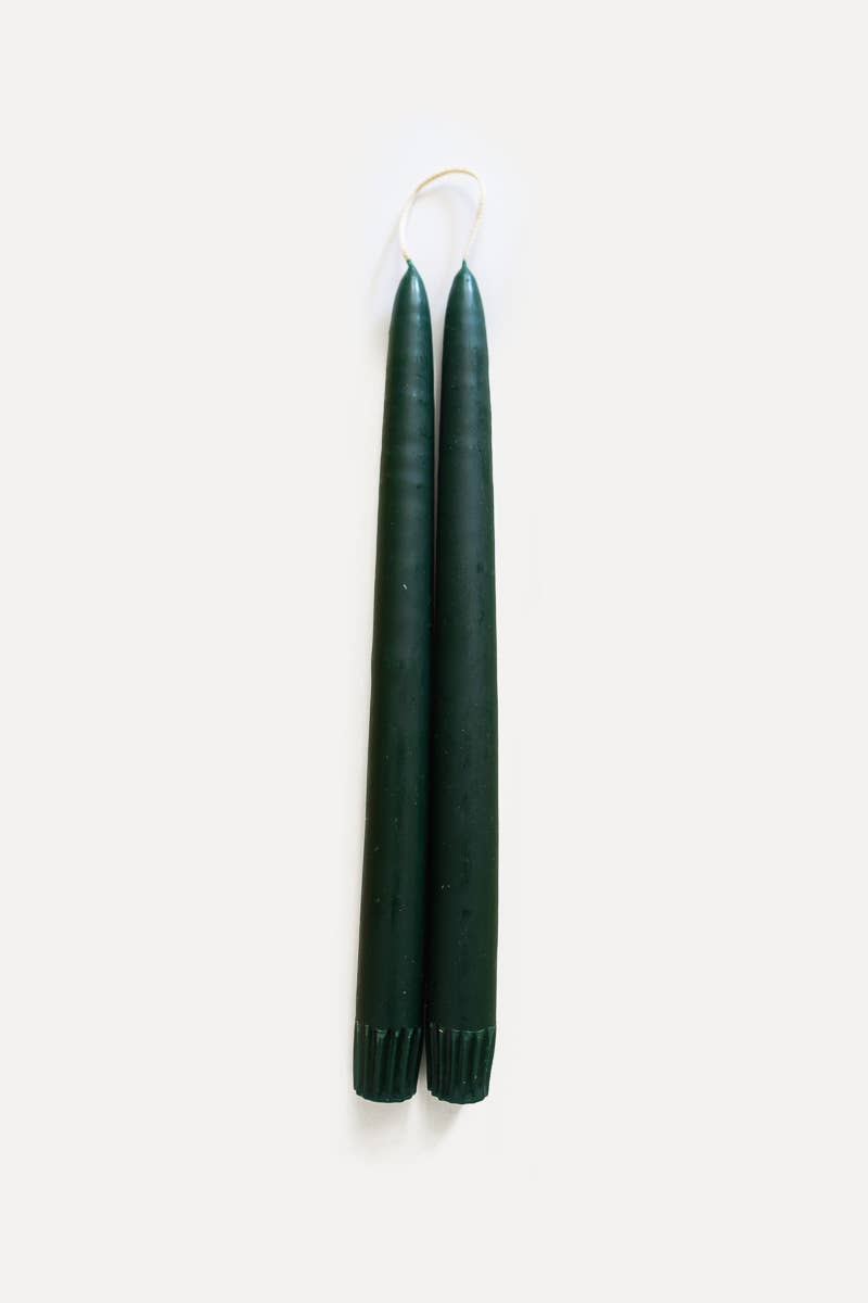 $18 Hand-Dipped Taper Candle: Slate Blue / 11 in.