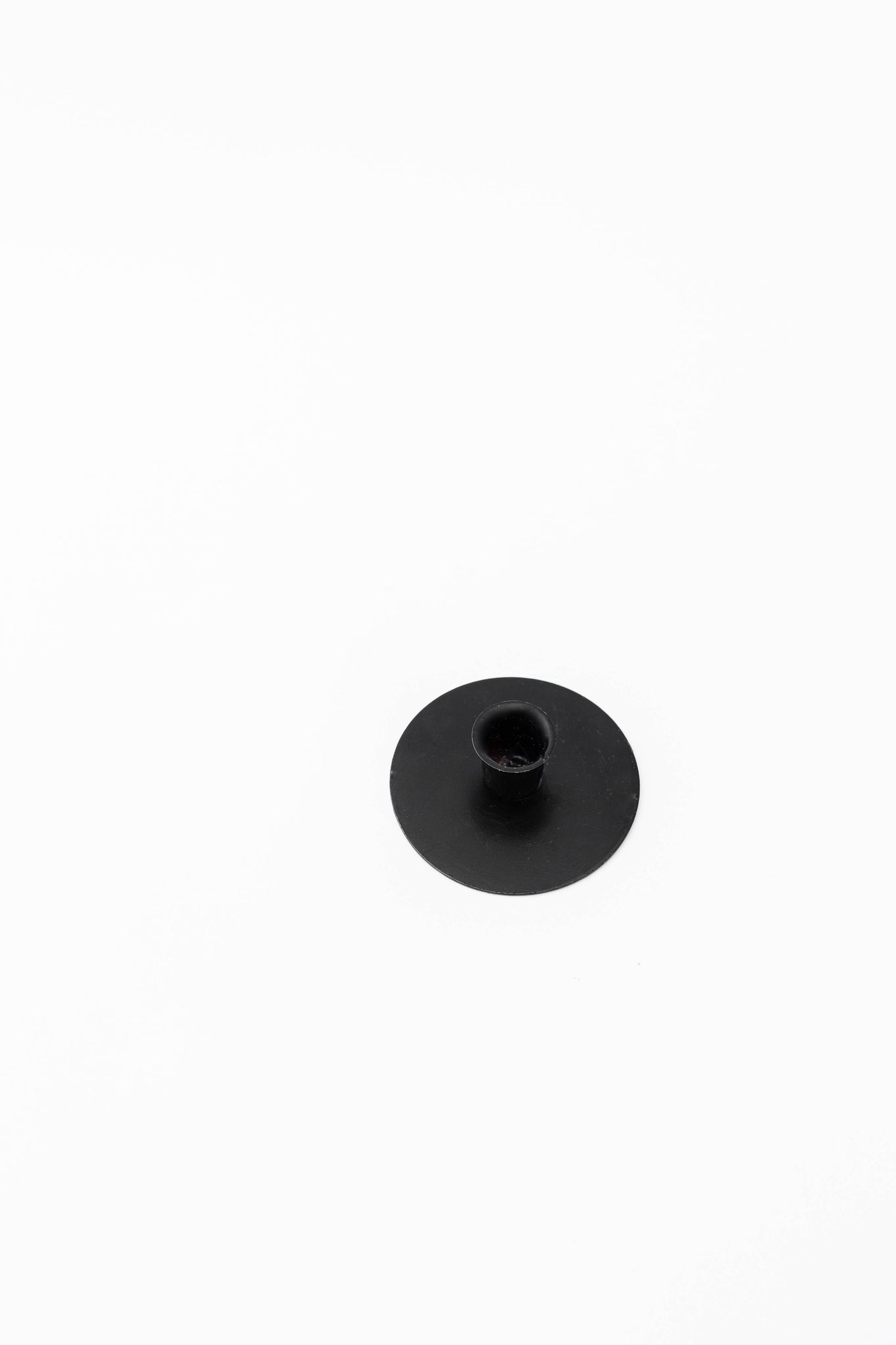 Round Iron Candlestick Holder