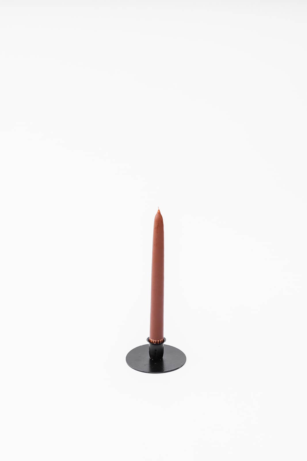 Round Iron Candlestick Holder