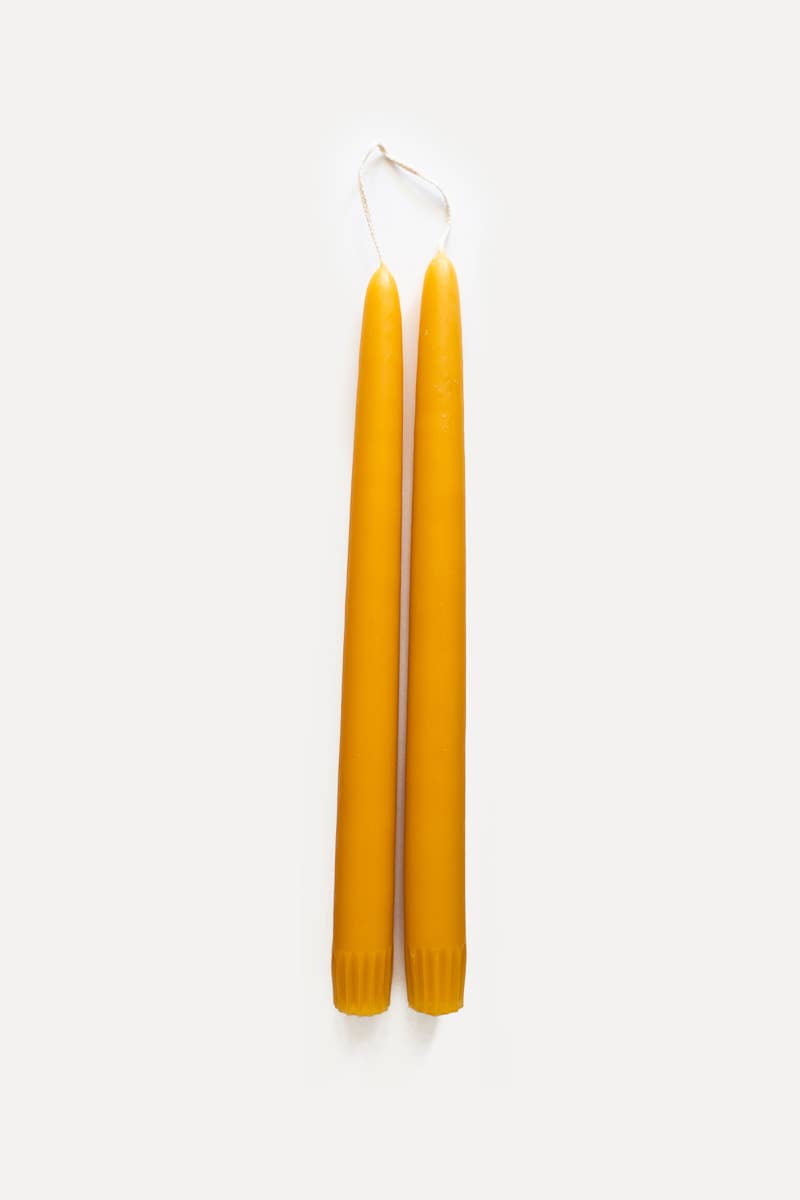 $18 Hand-Dipped Taper Candle: Slate Blue / 11 in.