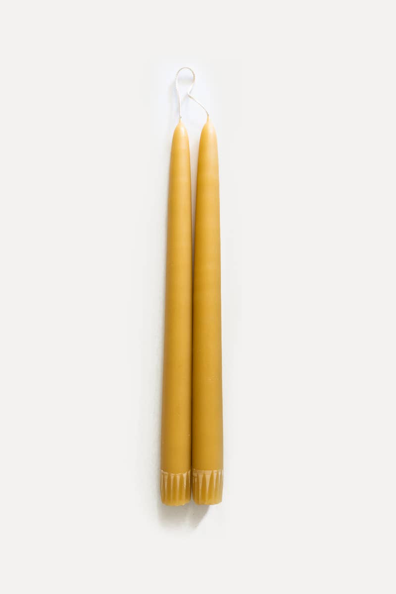 $18 Hand-Dipped Taper Candle: Slate Blue / 11 in.