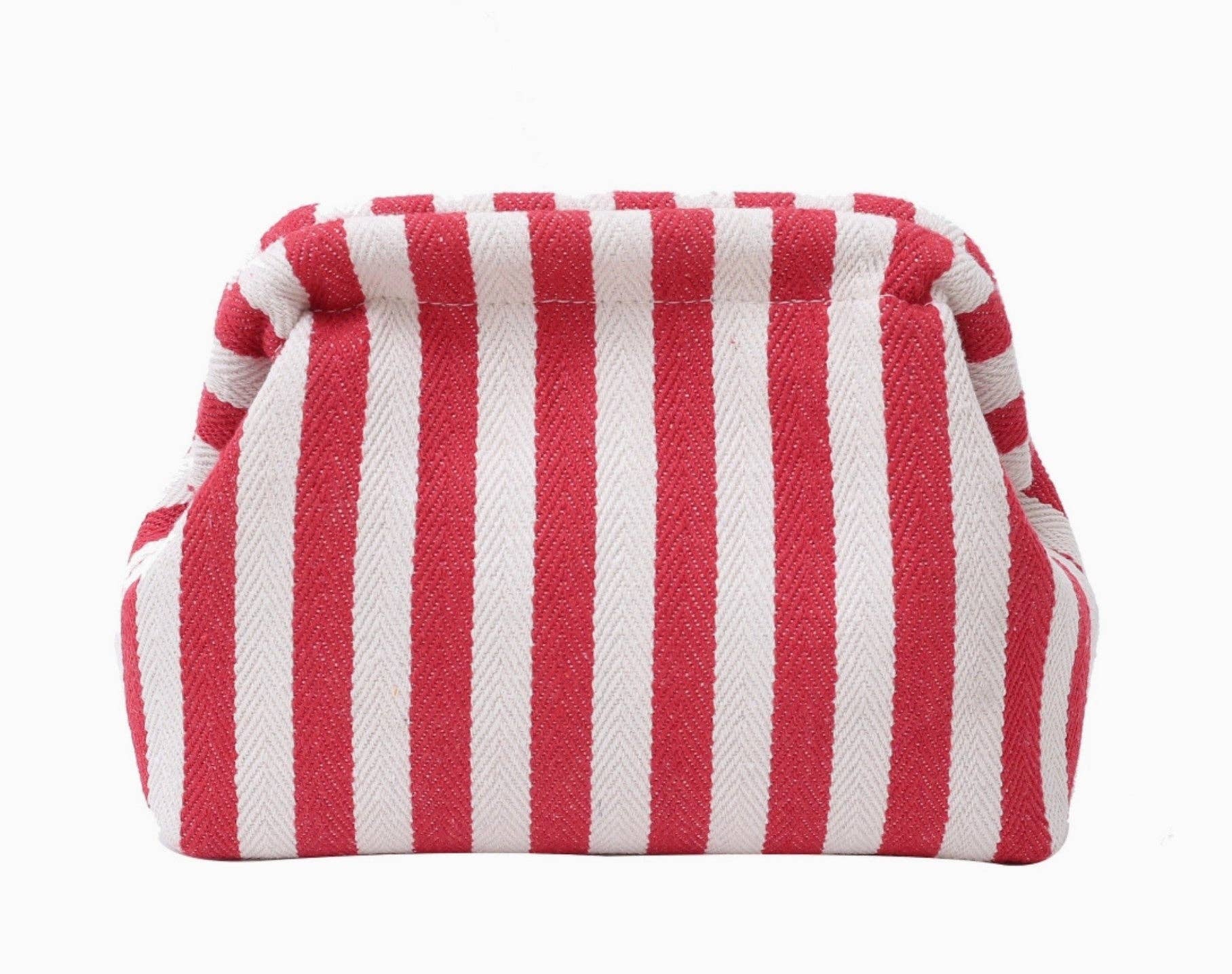 Striped Travel Pouch: Navy