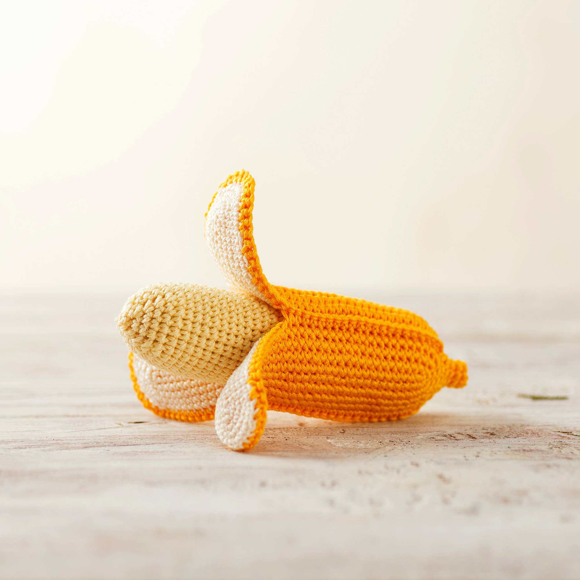 Crochet Banana Play Food Fruit Sensory toy Montessori toys