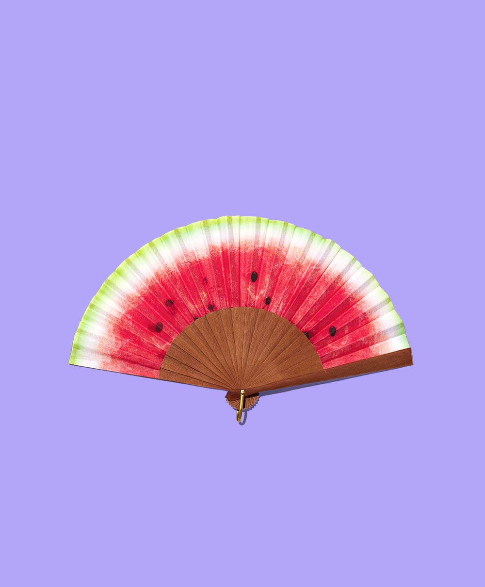 MINI A FAN OF  Watermelon / Abanico - Fan - Hand Fan